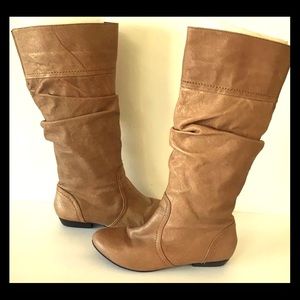 Steve Madden p-cindi cognac brown slouch boots